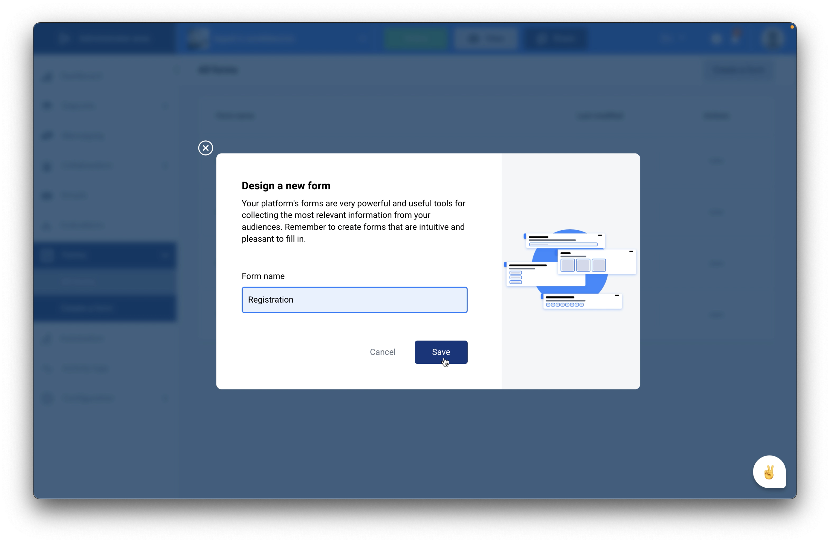 Create a form